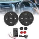Bluetooth Steering Wheel Control, Button Controller, USB Charging Car Multi-Function Steering Wheel Button Switch Control for Volume GPS Navigation Control