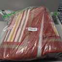 GarveeHome 2x3 Christmas Rug for Entryway Non Slip, Christmas Tree and Snowflake Print Kitchen Rugs Washable Area Rug, Low Pile Soft Red and Beige Holiday Decor Small Carpet for Entrance Indoor Christmas Beige