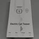 Rechargeable Electric Cat Teaser with Remote  Interactive Door Clip Teaser for Cats, 2 Motion Modes (360 Spin & Irregular Jumping), Smart Auto Cat Toy for Exercise & Fun (Gray)