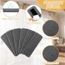 Tuanse 10 Pack Ceiling Fan Filters for Blades Ceiling Fan Air Filter Activated Zeolite Easy Stick Air Filter Trap Pet Odors, Dander, and Dust for Common Household Contaminants (Light Gray)