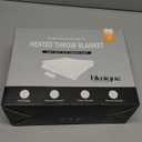 blunique Cow Print Heated Throw Blanket Electric Blanket-Heating Blanket Throw with 10 Heat Levels & 10 Hours Auto-Off, Cozy Soft Fleece Sherpa, Washable, 50 x 60 Inches Cow Print Apricot (05 - Apricot Ombre-khaki)