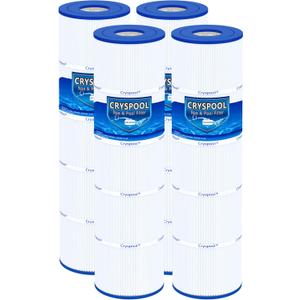 Cryspool 07079 Filter Compatible with Jandy CL340, CV340, PJAN85, R0554500, C-7459, FC-0800, A0557900, 485 Sq. Ft Pool Filter Cartridge, 4 Pack