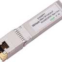 10G SFP+ to RJ45 Copper Modules, 1.25G/2.5G/5G/10GBase-T Ethernet Copper to SFP+ Transceiver Compatible for Intel E10GSFPT(Cat 6a/7 or Better, 30-Meter)