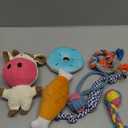 Toozey 7 Pack Small Dog Toys, Puppy Teething Toys, Durable Ropes Chew Toys, Cute Calf Squeaky Dog Toys, Non-Toxic and Safe