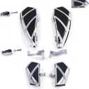 Phantom Floorboards Kit Footboards for Harley Touring Street Glide, Electra Glide, Road King, Road Glide, Softail (Chrome, without brake shifter lever)