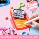 2 x JOYIN 28 Packs Valentine's Day Cards with Animal Pop Bubble Keychain Toys, Mini Pop Squeeze Toys, Stress Anxiety Relief Fidget Toy with Cards for Kids Classroom Exchange, Game Prizes Party Favors