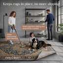 Non Slip Rug Pad 8x10 Feet, 4/25" Thick Felt Cushioned Rubber Rug Gripper Pad for Hardwood, Laminate, Stone, Tile, Wood, Vinyl Floors & Carpet, Anti Skid Under Area Rug Pads  8' x 10' (Rectangular), Grip & Comfort