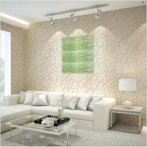 Q QIHANG Modern Minimalist Embossed 3D Rose Flower Non-Woven for Living Room Bedroom Wallpaper Cream Color Non-Self Adhesive Wallpaper 0.53m x 10m=5.3