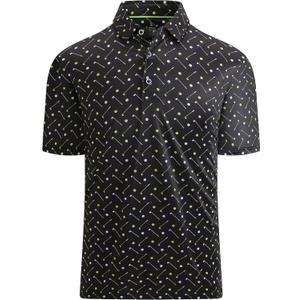 Mens Golf Shirts Short Sleeve Moisture Wicking Dry Fit Performance Athletic Polo Shirt (XL)