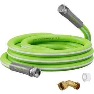 RVMATE RV Water Hose 15FT, 5/8 Inner Diameter Drinking Water Hose Lead-free, No Leaking Garden Hose For RV/Trailer/Camping, RV Accessories (Green)