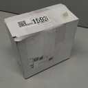 Jetec 3 Pcs 17" Christmas Inflatable Ball Ornament with Glitter Cloth Cover, Large PVC Xmas Blow Up Ornaments Holiday Blow Ball for Yard Outdoor Lawn Porch Decorations (Gold,Silver,White)