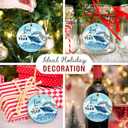 Cruise Ship Christmas Ornament 2025 - Travel Christmas Ornaments, Gifts for Cruise Lovers, Travelers, Women, Men, Ceramic Vacation Ornaments for Family, Friends - Nautical Adventure Decor