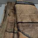 Renaiss Wooden Door Curtains, Rustic Vintage Wooden Barn Door Print Farmhouse Style Window Treatment 63" H x 53" W Set of 2 Panels Grommet Bedroom Living Room Blackout Window Drapes