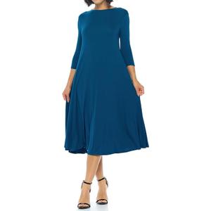 Iconic luxe womens A-line, Blue, XL