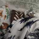 4 Pack Woodland Forest Animals Wood Neutral Unisex Fitted Baby Crib Sheets Set for Baby Boys or Girls (52*28, Bear)