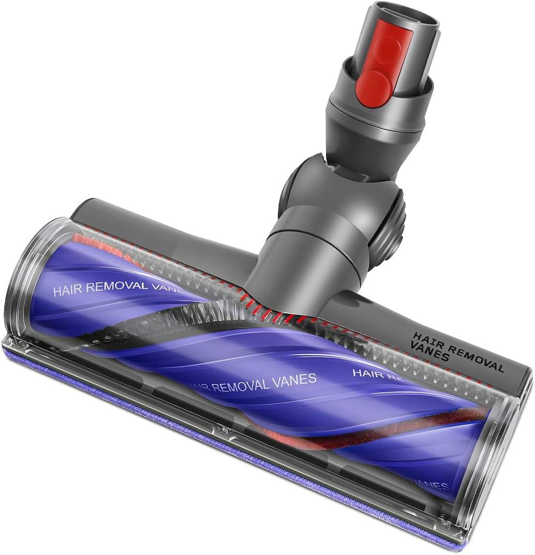 FUNTECK Motorbar Cleaner Head for Dyson V12 (Not for SV12) Detect Slim & V9 Motorbar, Anti-Tangle Vacuum Brush Attachment, Ideal for Carpets Rugs and Smooth Hard Floors