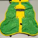 EMUST Dog Winter Coat, Thick Fleece Lining Warm Dog Jacket for Winter, Windproof Reflective Turtleneck Pet Cold Weather Coats with Leash Hole, Warm Snow Jackets Vest for Medium Dogs, Green M