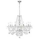 Large Crystal Chandelier, Modern Chrome Crystal Chandeliers for Dining Room Light Fixture, 10-Lights Large Pendant Light Fixtures Luxury Chandelier for Living Room Bedroom Foyer Entryway D26.8''