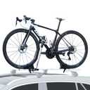 Bike Roof Rack for Car, Foldable Upright Bicycle Carrier, Rooftop Bike Rack, Lightweight Aluminum Roof Rack Bike Mount with Secure Locking, Sliver