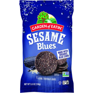 Garden of Eatin' Tortilla Chips, Sesame Blues, 5.5 oz (Pack of 12 BB: FEBRUARY 12, 2026)