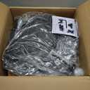 Shop Stool with Wheels for Garage, Mechanics Rolling Chair with Backrest, Adjustable Height Heavy Duty Garage Stool with Footrest and Storage Tray, Swivel Task Chair for Workshop Kitchen Salon (Black)