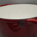 Larder & Vine Enameled Cast Iron Dutch Oven Pot with Lid | Bread Baking | Compatible on All Cooktops & Oven Safe to 500 F | Great for Sourdough Bread | Cabernet (5.7 QT)