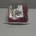 PrinceDeco Velvet Round Saucer Chair Cover (Slipcover Only) High Stretch Papasan Chair Cushion Cover Removable Furniture Protector for Living Room Washable,Fits 29-37 inch, Medium, Burgundy