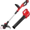CRAFTSMAN 20V MAX WEEDWACKER String Trimmer and Leaf Blower Combo Kit, Battery and Charger Included (CMCK197M1)