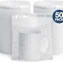 ALTERNIUM Self Seal Bubble Pouches - Bubble Bags for Packing, Packaging Filler for Moving - Cushioning Wrap for Fragile Items, Dish Packing Kit Shipping Supplies for Small Business - 7.5x8 Inch, 50pcs