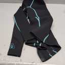 GoldFin Wetsuit Top Women, Womens 2mm Wetsuits Neoprene Long Sleeve Jacket Keep Warm for Water Aerobics Swim Dive Surf Blue-line X-Small