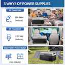 12V Car Refrigerator,21QT Portable Fridge Freezer with Blow Expansion Evaporator,-4~68 12/24V DC & 120-240V AC Freezer Cooler for Truck RV SUV Camping Travel,Reversible Door
