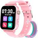 Xipax 4G Kids Smart Watch for Boys Girls with GPS Tracker, Kid Smartwatch Phone Call SOS Video Call for Kids Birthday Gift Ages 412 (Pink 4G)