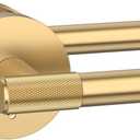 Asidrama 1 Pack Champagne Bronze Privacy Door Handles, Door Lever with Door Knobs Indoor for Bedroom or Bathroom, Heavy Duty Door Handles Interior with Locks for Left Right Sided Doors