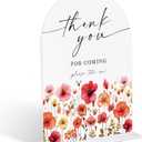2 x Acrylic Wedding Signs Thank You for Coming Please Take One Sign, 6x8" Arch Acrylic Table Decor, Love Is In Bloom & Baby In Bloom Decorations for Baby Shower Bridal Shower Engagement Party