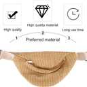 VALICLUD 1pc Summer Waist Bag Imitation Straw Woven Bag Chest Pouch Cross- body Bag