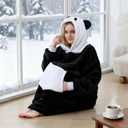 Oversized Hoodie Blanket, Wearable Blanket sweatshirt, Ultra Soft Sherpa Fleece Comfy Snuggle Hoodie
