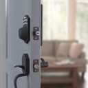 Amazon Basics Electronic Keypad Deadbolt Door Lock with Auto Lock, Touch-Control Keyless Entry, Customizable User Codes, Traditional Design, Matte Black, 1-Pack