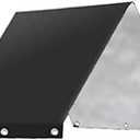 Replacement Canopy 52in x 90in Waterproof Replacement Canopy Roof Cover for Kids Playground Swingset UV Proof Shade Canopy Made with 190T Waterproof Silver Coated Fabric (Black)