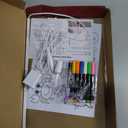 LED Drawing Board 13.7"x10" – Light Up Acrylic Dry Erase Board & LED Note Board with Colors, Adapter, 7 Markers, Message Board for Home Décor, Birthday, Christmas Gifts Idea