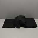 Amazon Basics Lightweight Super Soft Easy Care Microfiber 4 Piece Cozy Comfortable Bed Sheet Set with 14-Inch Deep Pockets, Queen, Black, Solid