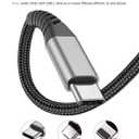 USB A to USB C Cable 3FT for iPhone 15 16 17 Pro Max, 2 Pack Braided Type C Charger Fast Charging Cable Cord for iPad Air Pro, Samsung Galaxy S24/S23/S22,Google Pixel, USB to USBC Cable 3FT