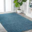 JONATHAN Y Haze Solid Low-Pile Turquoise Indoor Area Rug 4x6, Coastal,Bohemian,Minimalist,Classic, Easy-Cleaning for Living Room,Bedroom,Kitchen,Pet Friendly,Non-Shedding (SEU100H-4)