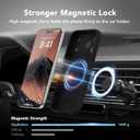Magnetic for iPhone 17 Pro Case, Compatible with MagSafe, [Full Camera Protection][Screen Protector] Silicone Shockproof Protective Phone Case for iPhone 17 Pro 6.3", Black