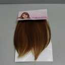 Hair Toppers for Women Real Human Hair 3D Cover Human Topper with Bangs Wispy Bangs Extensions Clip in Bangs for Daily Wear Chocolate Brown