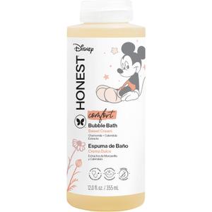 The Honest Company Foaming Bubble Bath Gentle Enough for Baby Dermatologist Tested Tear-Free Hypoallergenic Disneys Mickey Mouse Comfort Sweet Cream 12 fl oz