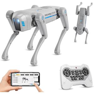 cxjoigxi Smart Robot Dog Toy, Interactive STEM Robot Pet, Voice & Remote Control, App Programming, 30+ Actions, Bionic Walking, Robotic Dog Birthday Gifts for Kids Boys Girls Age 6+