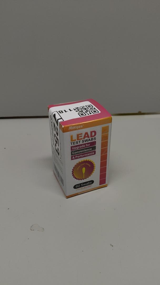 AAwipes Lead Test Swab Kit (60 Rapid Home Testing Swabs) 30Second Results. Dip in Water. Home Use for  Painted, Jewelry, Ceramics, Wood (LS60)