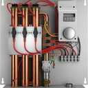 Rheem RTEX-24 24kW 240V Electric Tankless Water Heater, Gray, 5.9 gallons
