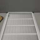 HVAC Premium 22 x 18 Duct Opening Steel Return Air Filter Grille, for 1-inch Filter, Removable Door, Flat Stamped HVAC Vent Cover Grille, Outer Dimensions 24.5 x 20.5