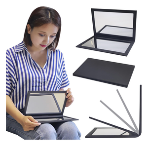 Adjustable Mirror - Large Size, Black, Face Down Mirror for Vitrectomy, Watch TV During Eye Surgery Recovery